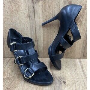 Cole Haan Women's VERONICA OT PUMPS Black Leather Heels Shoes Size 10 B